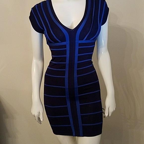 Bebe blue bandage dress - Picture 5 of 8